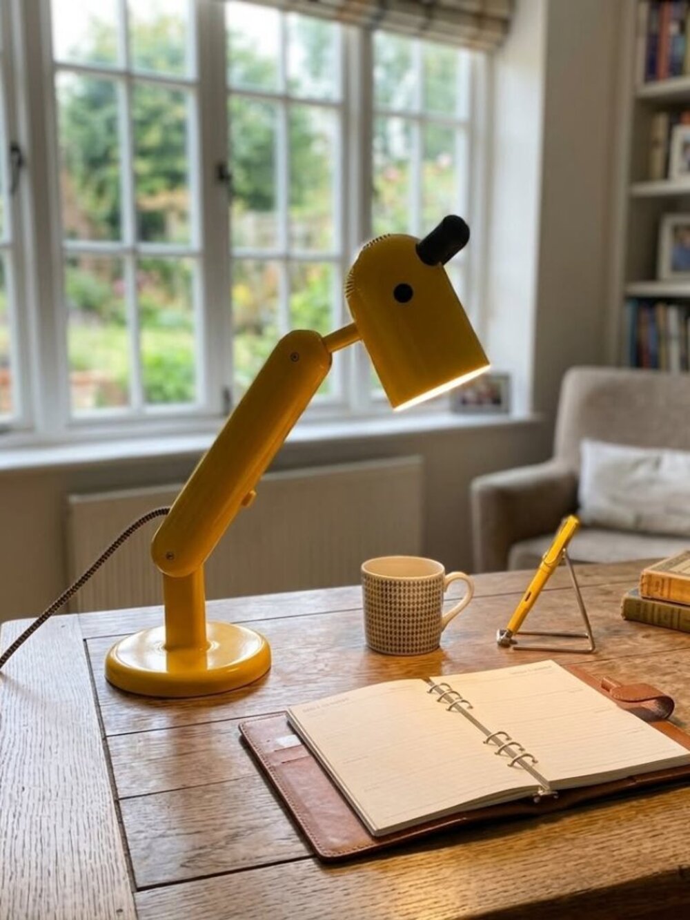 Vintage IKEA KRUX Giraffe Desk Lamp – Yellow